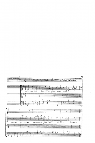 Charpentier - Peccavi Domine, peccavi multum - Score