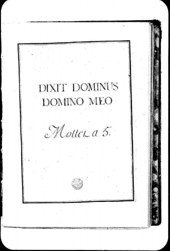 Lalande - Dixit Dominus, Grand motet - Score