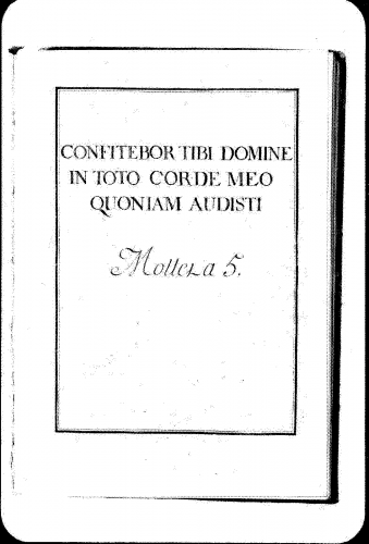 Lalande - Confitebor tibi Domine in toto corde meo, Grand motet - Score