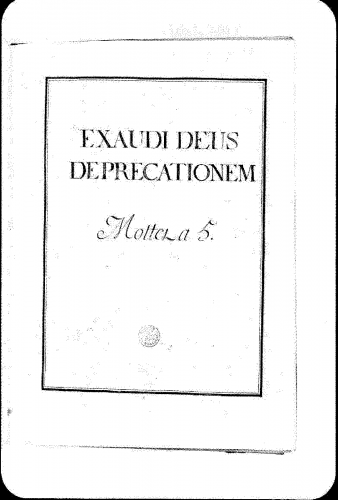 Lalande - Exaudi Deus, Grand motet - Score