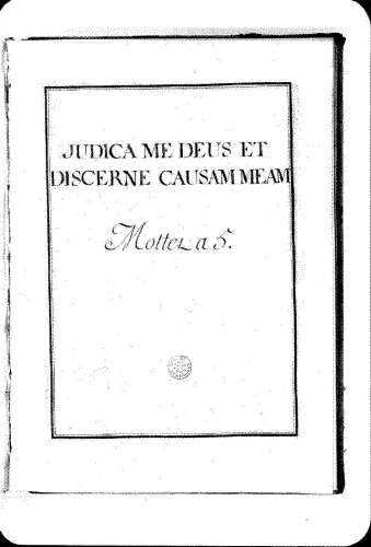 Lalande - Judica me Deus, Grand motet - Compete score