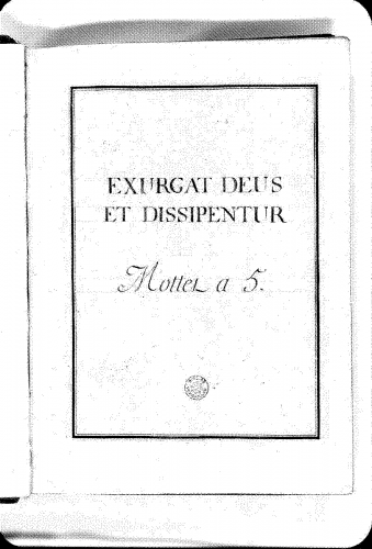 Lalande - Exurgat Deus, Grand motet - Compete score