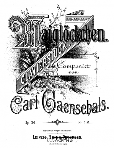 Gänschals - Maiglöckchen, Op. 34 - Score
