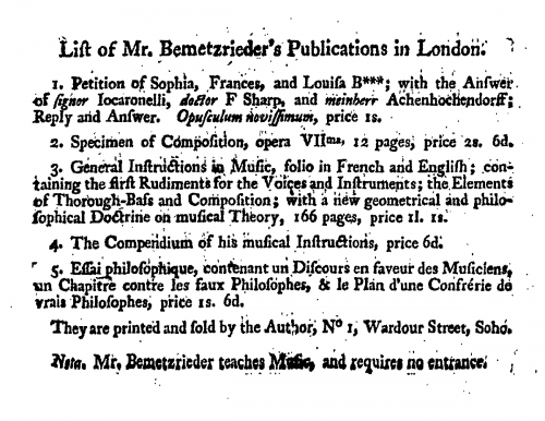 Bemetzrieder - Nouvelles leçons de clavecin ou instruction générale - Complete book