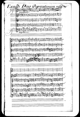 Lalande - Exaudi Deus deprecationem meam, S.24 - Score