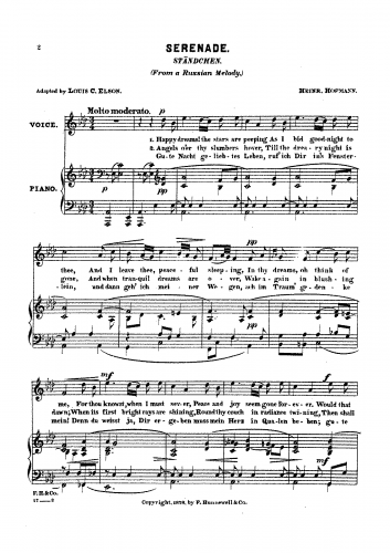 Hofmann - Ständchen - Score