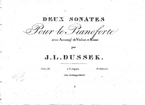 Dussek - Piano Trios, Op. 34