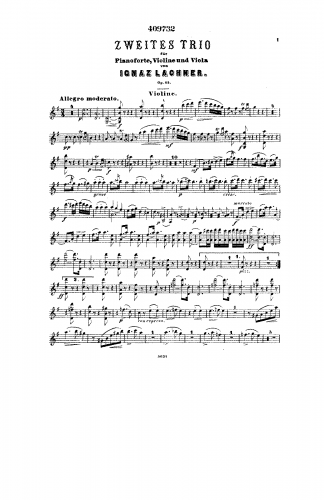 Lachner - Piano Trio No. 2