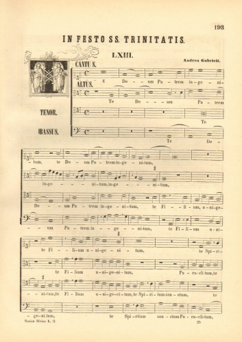 Gabrieli - Te Deum Patrem ingenitum - Score