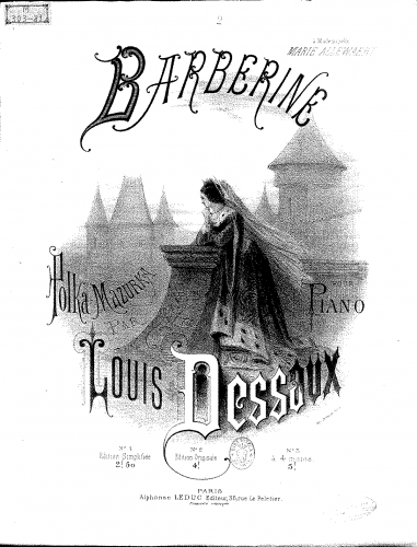 Dessaux - Barberine - Score