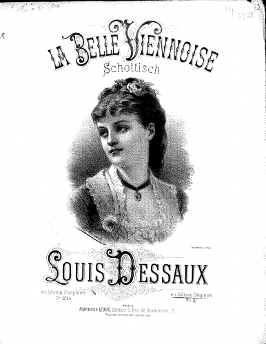 Dessaux - La belle viennoise - Score