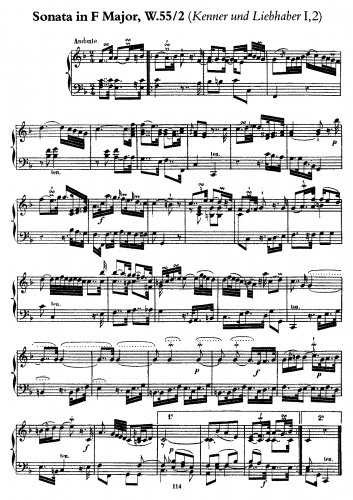 Bach - Kenner und Liebhaber I,2 - Score