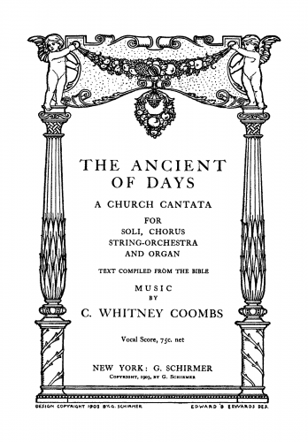 Coombs - The Ancient of Days - Vocal Score - Score