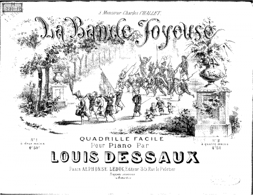 Dessaux - La bande joyeuse - For Piano 4 Hands (Micheuz) - Score