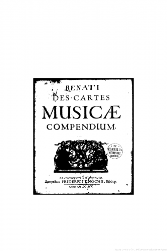 Descartes - Musicae compendium - Complete Book