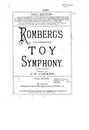 Romberg - Symphonie burlesque, Op. 62 - Score