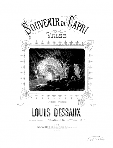 Dessaux - Souvenir de Capri - Score