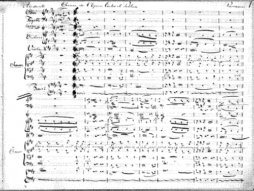 Rameau - Castor et Pollux - Choeur - Score