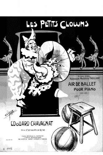 Chavagnat - Les Petits clowns, Op. 221 - Score