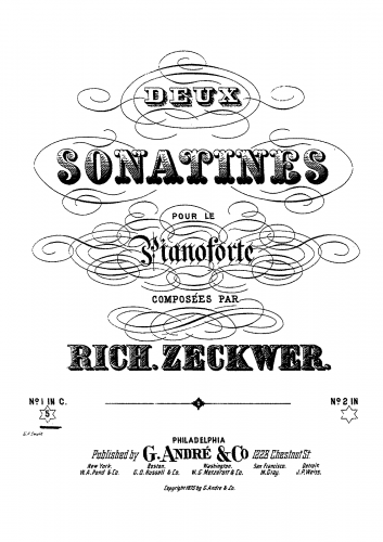 Zeckwer - 2 Sonatines - Sonatina No. 1 in C major