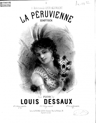 Dessaux - La Péruvienne - Score