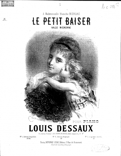 Dessaux - Le petit baiser - Score