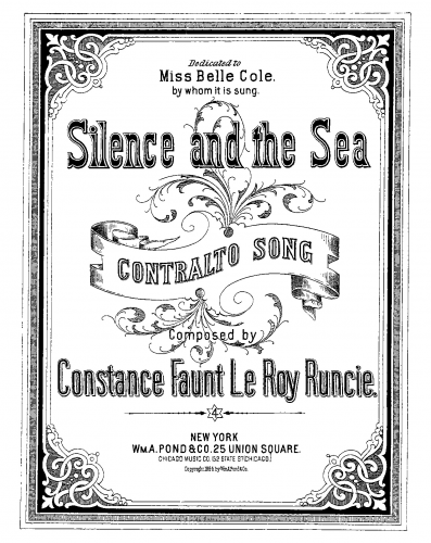 Runcie - Silence and the Sea - Score