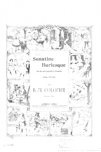 Colomer - Sonatine burlesque - Score