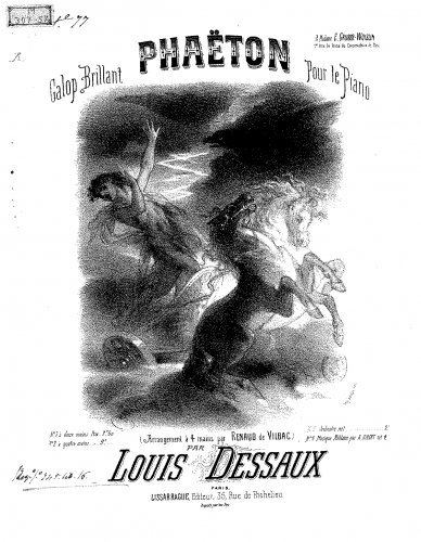 Dessaux - Phaëton - For Piano 4 Hands (Micheuz) - Score