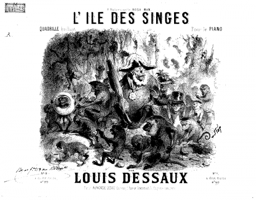 Dessaux - L'île des singes - For Piano 4 Hands (Micheuz) - Score