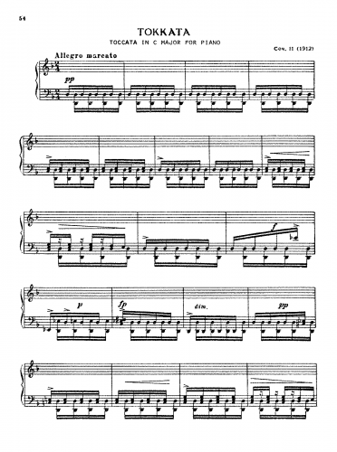 Prokofiev - Toccata - Piano Score - Score