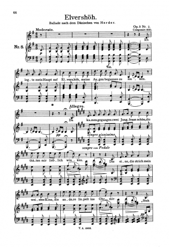 Loewe - 3 Balladen, Op. 3 - No. 2 Elvershöh 