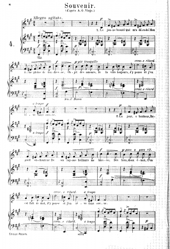 Grieg - 12 Songs, Op. 33 - Voice and Piano No. 6. Eit Syn - Score