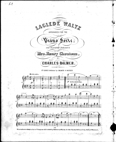 Balmer - Laclede waltz - Score