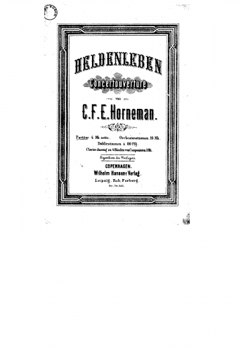 Horneman - Heldenleben - Score