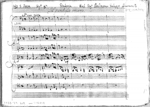 Galuppi - Il puntiglio amoroso - Scores Sinfonia - Score