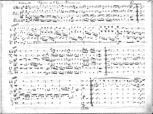 Rameau - Dardanus - Rondeau - Score
