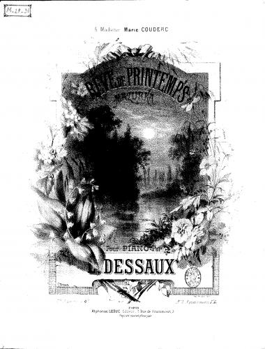 Dessaux - Rêve de printemps - Score