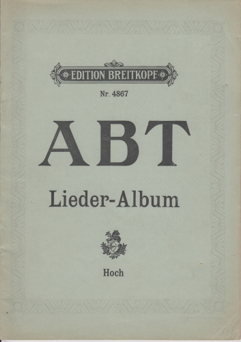 Abt - 5 Lieder for Mezzo or Alto - 3. Waldandacht