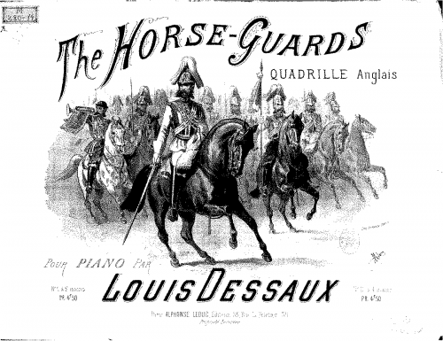 Dessaux - The Horse-Guards - For Piano 4 Hands (Micheuz) - Score