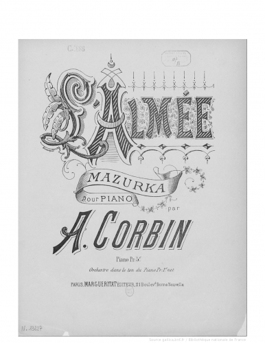 Corbin - L'almée - Score