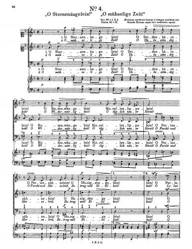 Schein - O Sternenäugelein! - Score