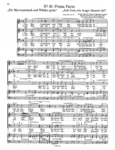 Schein - Die Myrtensträuch und Wälder grün - Score