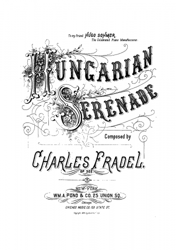 Fradel - Hungarian Serenade - Piano Score - Score