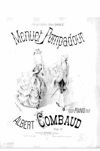 Combaud - Menuet Pompadour - Score