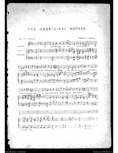 Nathan - The Aboriginal Mother - Score