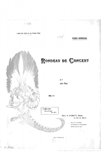 Coindreau - Rondeau de concert, Op. 5 - Score