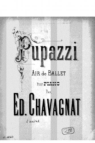 Chavagnat - Pupazzi, Air de ballet - Score