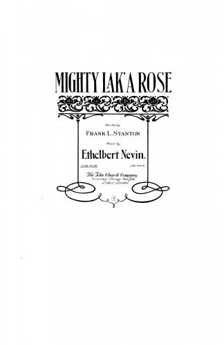 Nevin - Mighty lakâ a rose - Score