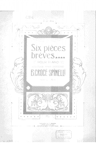Crocé-Spinelli - 6 Pièces brèves - Score